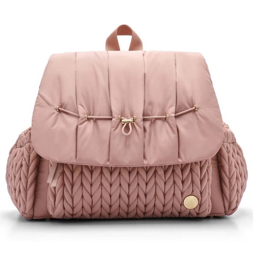 HAPP Pink Levy Backpack Baby Diaper Bag in Dusty Rose